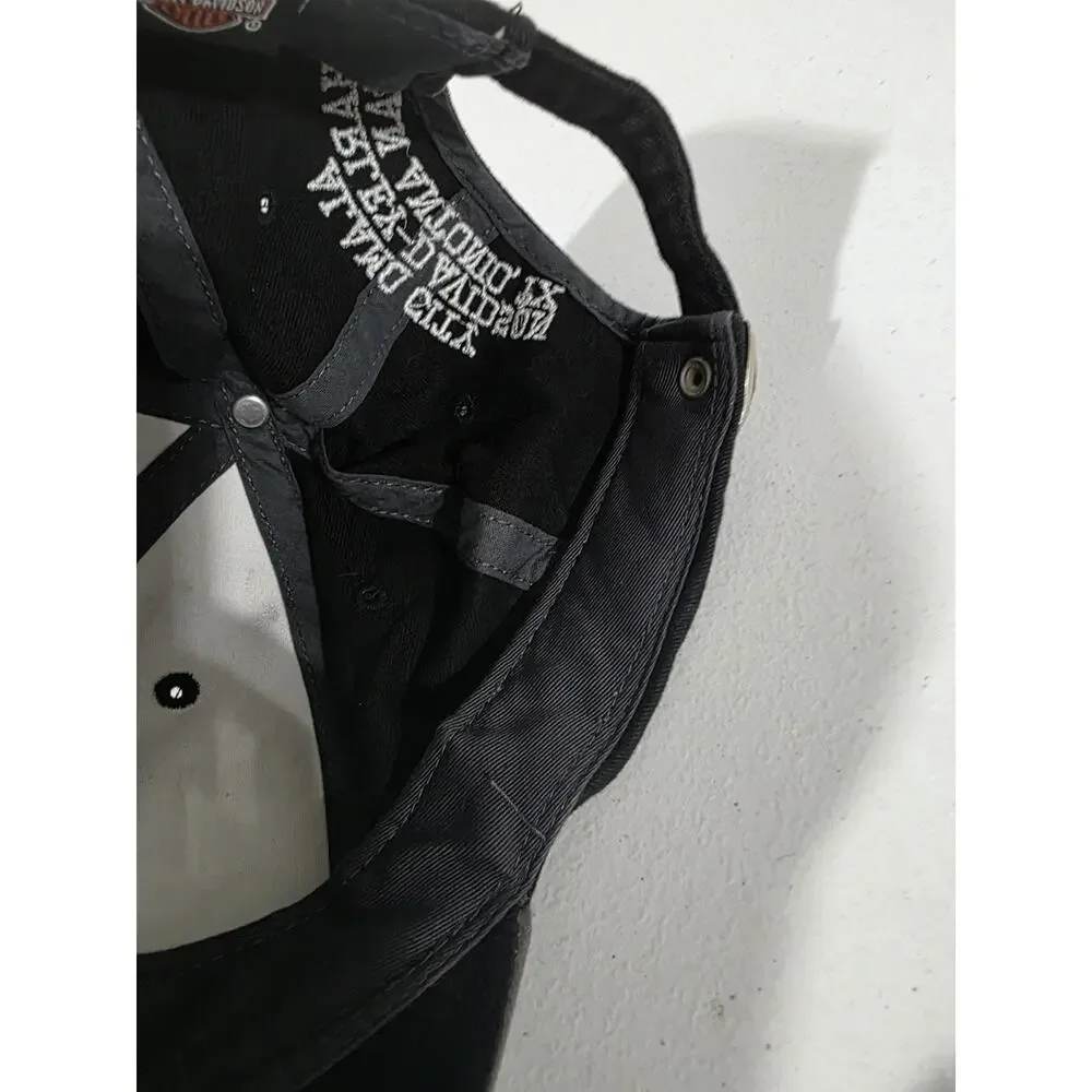 Harley-Davidson San Antonio TX Alamo City Black Hat Rhinestone Strapback Womens